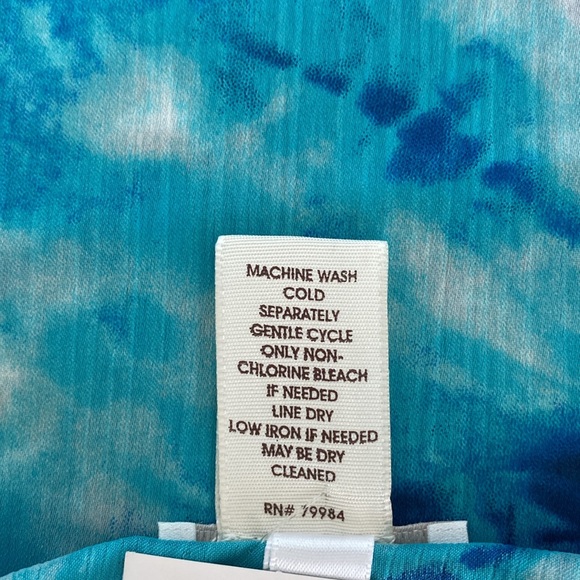 Chico’s Turquoise Poncho Top - Picture 6 of 9